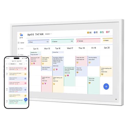 Dragon Touch 15.6' Digital Calendar Chore Chart – 1080P Full HD Interactive Touchscreen, Smart...