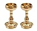 Bhimonee Decor Pure Brass Udupi Nanda Bowl Long Table Diya, 4.25 inches Big, Brass, Pack of 2 pcs