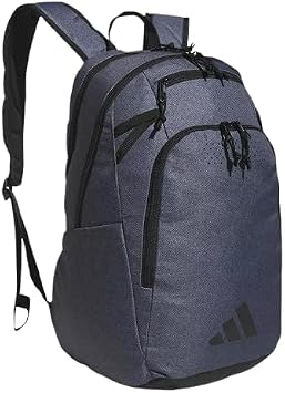 adidas Defender 5 Backpack for Sports, Gym, School and Travel, 33L, Twill Onix Grey/Black, OSFA