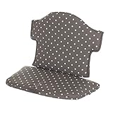 Geuther 4743 Sitzverkleinerer für Hochstuhl Swing Passung: 26x40x32 cm Sitzpolster für Babys Sitzunterlage Bezug aus Baumwolle Füllung aus Polyester waschbar bei 40 Grad Kleine Punkte