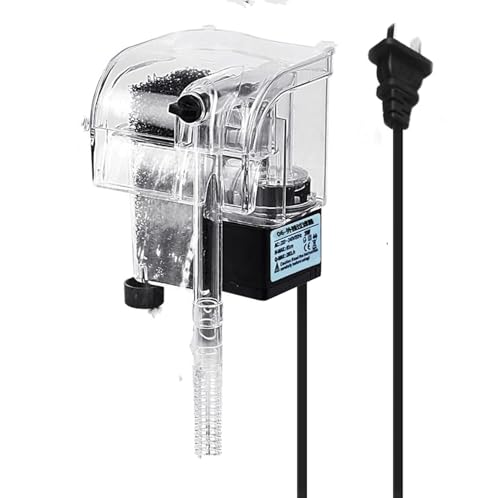 JOR Electric Power Filter, Hang-on-Back Device, for 4-Gallon Fish Tanks and Below, 1 Piece per Pack