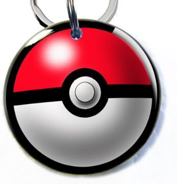 pokeball dog tag