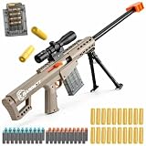 Toy Sniper Rifle Soft Bullet Toy Gun Shell ejecting Foam Blaster Guns Realistic Fake Prop Dart Backyard Outdoor Shooting Game for Boys Teen Adult