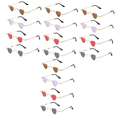 Lunettes de soleil flamme sans cadre et look vintage pour l'été lot de 12