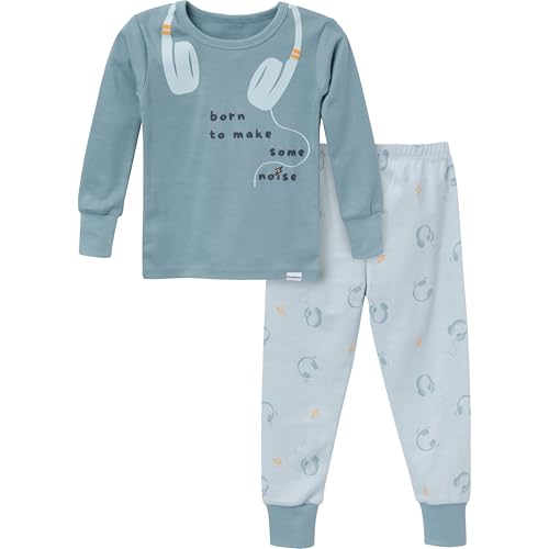 Gerber Baby Boys' Toddler Snug Fit 2-Piece Pajama Set, Music, 2T