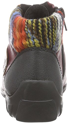 Rieker L6540, Women’s Hi-Top Sneakers, Red (Schwarz/Wine/Orange-Multi/Mogano/00), 6 Uk (39 Eu) #TOP2
