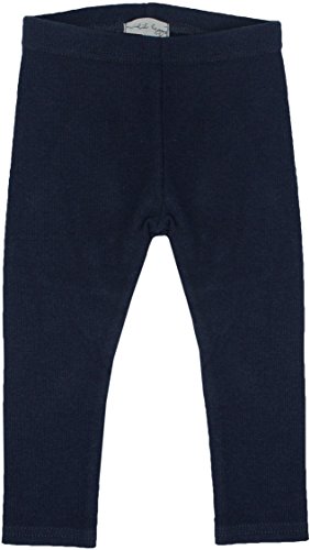 Lil Legs Boys Girls Unisex Ribbed Leggings - Navy, 12 Months