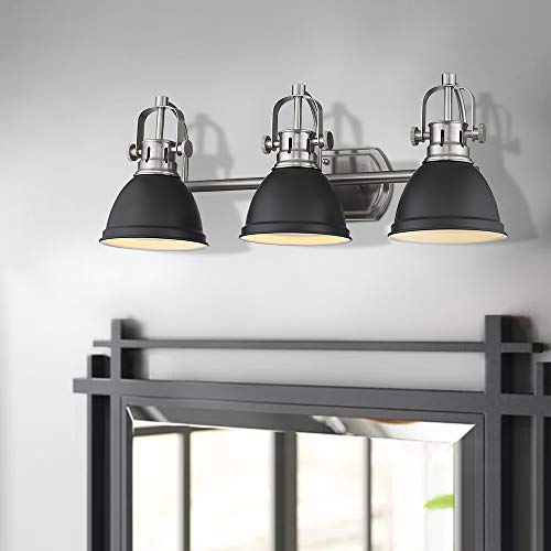 Emliviar-3-Light-Bathroom-Vanity-Light-Fixture-Black-Finish-with-Metal-Shade-4054H-A 41KuuyoJ6TL