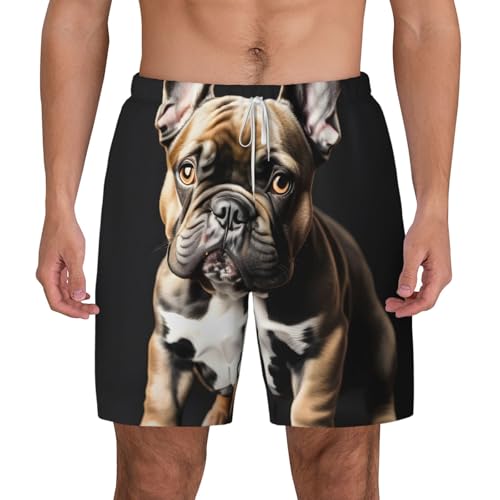 Short de bain bouledogue français pour homme idéal pour la plage