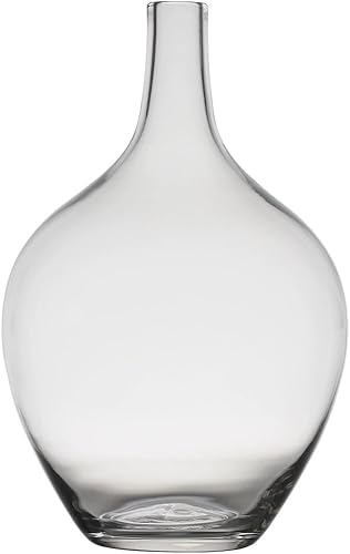 Jarrón de vidrio extra grande de 20 pulgadas para hierba de las pampas, jarrones grandes transparentes para decoración de mesa, moderno y resistente