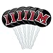 GRAPHICS & MORE Miami University Redhawks Logo Cupcake Picks Toppers Decoration Set of 6