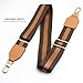 LAVIEV Wide Purse Strap Crossbody Replacement Strap for Handbags Adjustable Brown Leather Purse Strap (Honey Vachetta Leather)