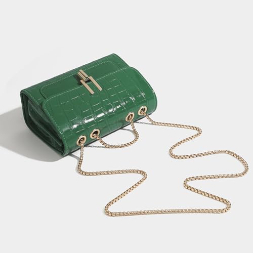 Women's Stylish Stone Pattern Crossbody Handbags Elegant Leather Shoulder Bags Chain Purse3