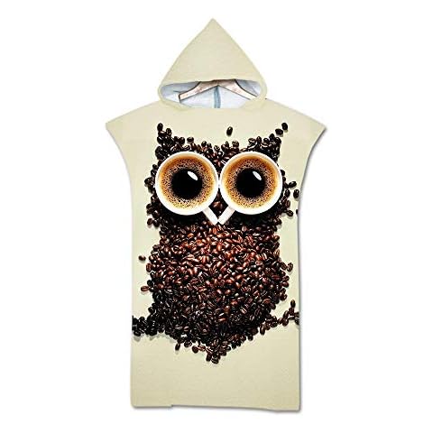 Stillshine MK898 Adulto Hombre Mujer Natación Playa Surf Poncho Albornoz con Capucha Toalla de Microfibra Albornoces Nadar Toalla de Playa Cover