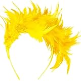 HIWIND Fashion Hairband Feathers Headband Tea Party Cocktail Wedding Headpiece