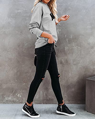 Image of Dressmine Womens Mama Sweatshirts Long Sleeve Shirts Casual Cute Pullover