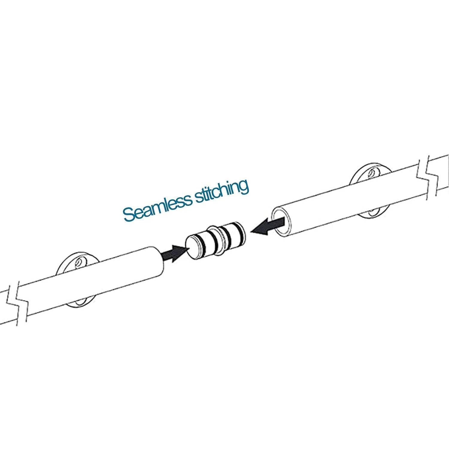 Kit Hardware per Scala Scorrevole per Biblioteca (Senza Scala) - Binario Scorrevole in Acciaio Nero per casa, Ufficio, Biblioteca - Hardware per Scala Retrattile,300cm Kit de Pista