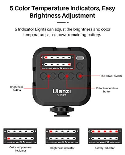 Video Licht mit Cold Shoe LED Videoleuchte Kamera Licht Videokonferenz Licht für Zoom Calling,Webcam Licht,Live… – Bild 5