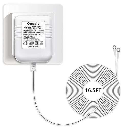 24V500mA Doorbell Power Adapter Compatible with Ring