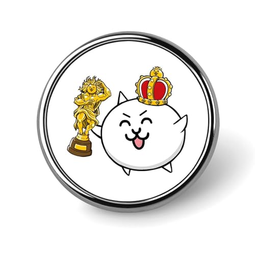 バッジ 円形 25mm にゃんこ大戦争 ブローチ ピンブローチ ピンバッジ ラペルピン ピンバッジ エスディージーズ 襟章 薄型 バッグ飾 コレクション プレゼント
