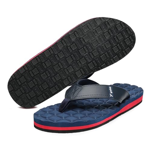 Image of YOHO Grip Nova Slippers for Men with Arch Support, Cloud Cushion Comfort, Lightweight & Anti Skid | Flip Flop for Everyday Use, Footwear for Man /Boys /Gents