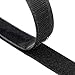 Klettband Selbstklebend,8M Extra Stark Doppelseitig Klebende | Klettverschluss | Selbstklebendes Klebepad, 20mm Breit, Schwarz