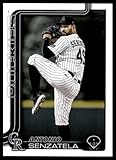2025 TOPPS UPDATE #US154 ANTONIO SENZATELA COLORADO ROCKIES BASEBALL OFFICIAL TRADING CARD OF MLB