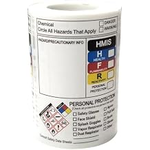 SDS OSHA Data Labels for Chemical Safety Data 4 x 3 Inch GHS Secondary Container Label-250 Pcs MSDS Stickers with GHS Pictograms Write-in Hazard Chemical Identifying and Marking Sticker Decals