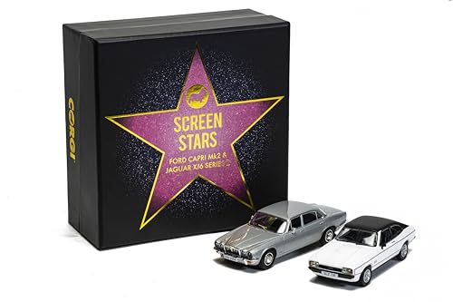 Corgi Diecast Model Cars, CC91992 Ford Capri Mk2 2.0S and Jaguar XJ6 Series 2, Men, Women & Kids Souvenir Gifts from UK - Image 2