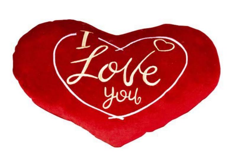 Genérico Peluche Corazon con Frase de Amor 37 cm - Peluche para San Valentin - Regalo de San Valentín para Parejas, Novia, Novio