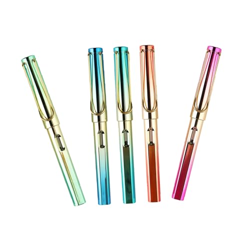 Stylo-plume pour pratique écriture sans encre SHINEOFI lot de 5 stylos rechargeables