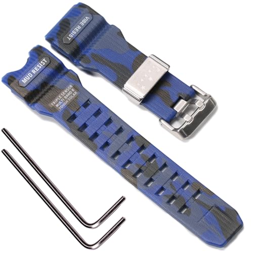 Bracelet montre sport étanche résine camouflage pour GWG-1000