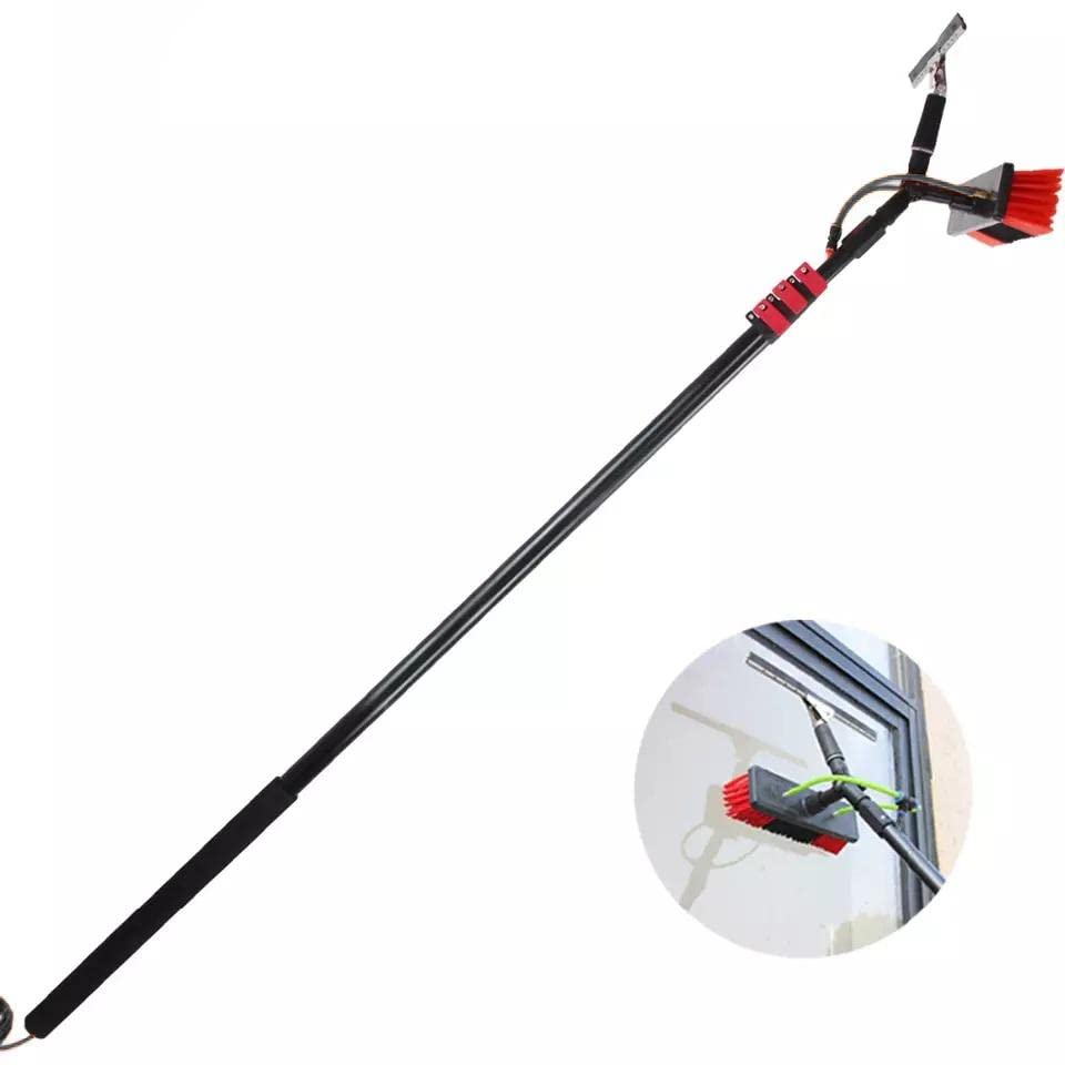 Brosse de lavage télescopique de 6m pour retrouver la clarté de votre véranda en toute sécurité