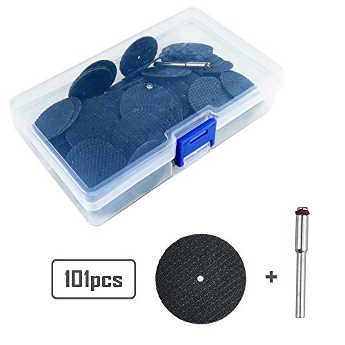 101Pcs Power Rotary Tool Cutting Wheels, Resin Cutting Discs 1/8Inch Mandrel Fiberglass Reinforced Cut Off Wheel #TOP1