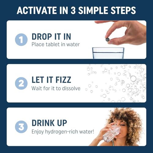 HydroLite Molecular Hydrogen Tablets for Drinking Water with Magnesium | Highest Concentration H2 12,000 PPB | Energy Booster, Enhance Performance & Recovery | Made in USA, 30 Tablets (Raspberry) - Image 3