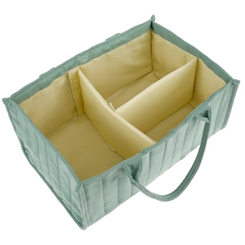 Baby Diaper Caddy Organizer, Soft Polyester Nursery Storage Basket with Handle, Baby Diaper Caddy Basket, Hangable Baby Caddy Organizer, Baby Shower Basket, Newborn Essentials for Car Travel Home,