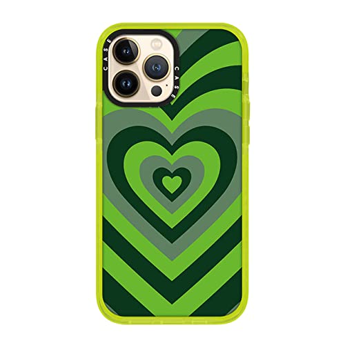 Coque souple iPhone XS motif coeur vert imprimé haute définition