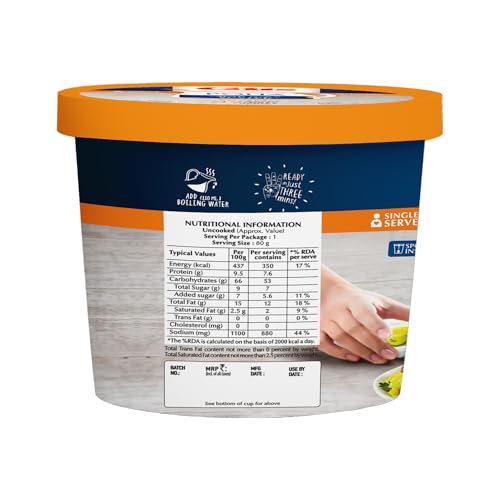 Image of Gits Poha Cup, Ready in 3 Mins, Instant Breakfast, 320g (Pack of 4)