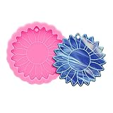 Super Glossy Sun Flower Resin Mold Keychain Silicone Mold for DIY Epoxy Resin Jewelry Making Keychai