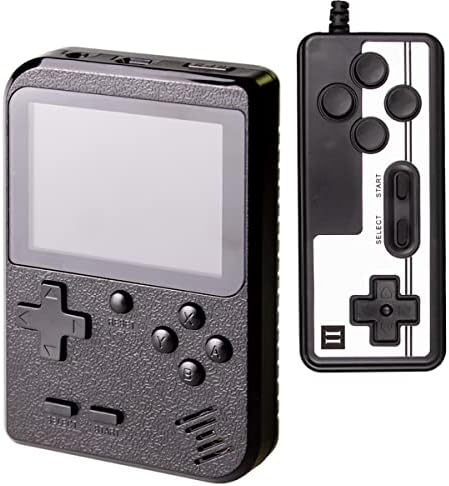 RFiotasy Handheld Game Console with 400 Classical FC Games Console 2.8-Inch Color Screen,Supporting 2 Players,Gift Christmas Birthday Presents for Kids, Adults(YJ-Black)