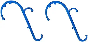 Mount Plus MP005 Back Massager Handheld Tool | Back and Neck Massager | Trigger Point Therapy Self Massage Tool | Fibromyalgia Pain Relief (2 Pack Blue)
