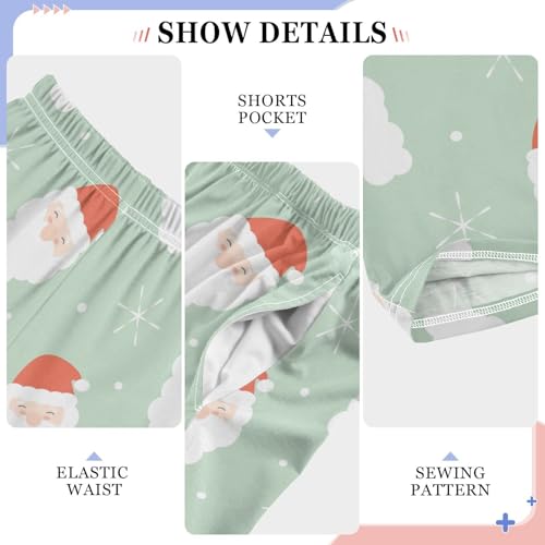 Boys' Pants Christmas Santa Claus Gnomes Cute Long Bottoms Jogger Pants Elastic Waist Trousers with Pockets S-XL4