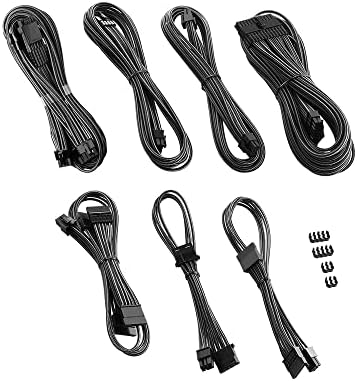 CableMod C-Series Pro ModMesh Sleeved 12VHPWR Cable Kit for Corsair Type 4 RM Black Label/RMi/RMX (Carbon)