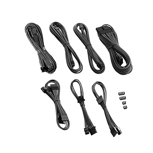 CableMod C-Series Pro ModMesh Sleeved 12VHPWR Cable Kit for Corsair Type 4 RM Black Label/RMi/RMX (Carbon)