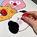 Toilet Seat Lifter,Cute Toilet lid Lifter,Self Adhesive ABS,Cute Animal Design,Toilet Handle Tabs Can Avoid Touching The Toilets, Toilet Accessories Tool for Home Bathroom, Office, Hotel