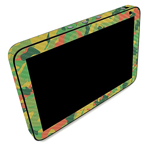 Image of MightySkins Carbon Fiber Skin Compatible with Amazon Echo Show 8 (Gen 2) - Spring Camouflage | Protective, Durable Textured Carbon Fiber Finish | Easy to Apply