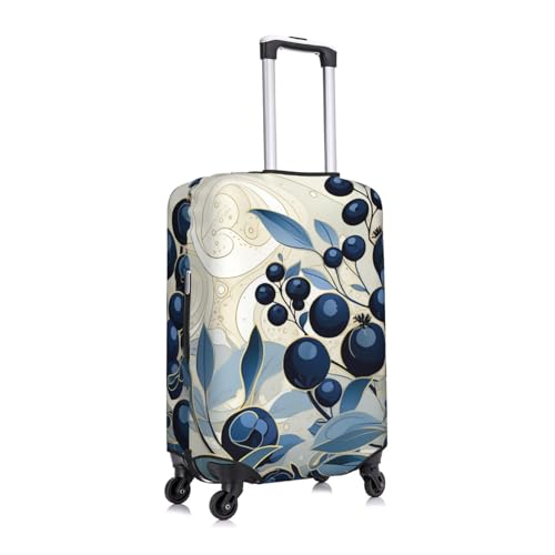 Field Of Blueberries Travel Luggage Cover Elastic Washable Suitcase Protector Anti-Scratch Travel Suitcase Cover Luggage Protector Fits 18-32 Inch Suitcase3