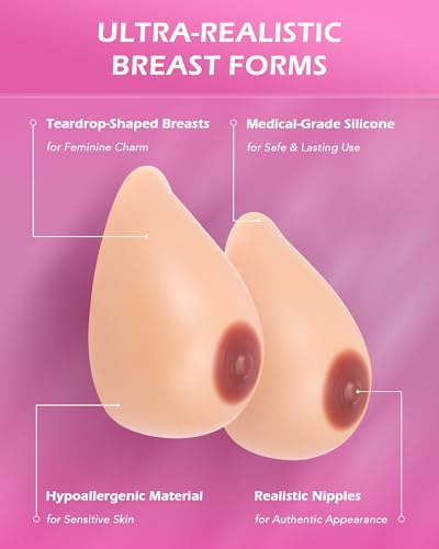 Image of Y-NOT Silicone Breast Forms, Self-Adhesive Fake Boobs