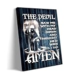 Templar Knight Quote Poster - The Devil Saw Me With My Head 