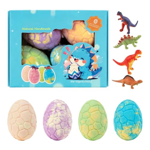 Bombas de baño de dinosaurios en set de 12 piezas para regalo de cumpleaños infantil